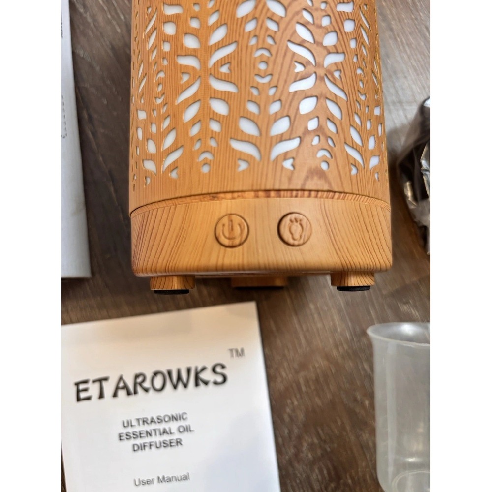 ETAROWKS Ultrasonic Essential Oil Diffuser Aromatherapy Humidifier - Wood Grain - Picture 7 of 8